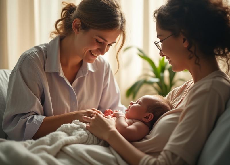 Femme enceinte sereine en nature, symbolisant la préparation à un accouchement physiologique