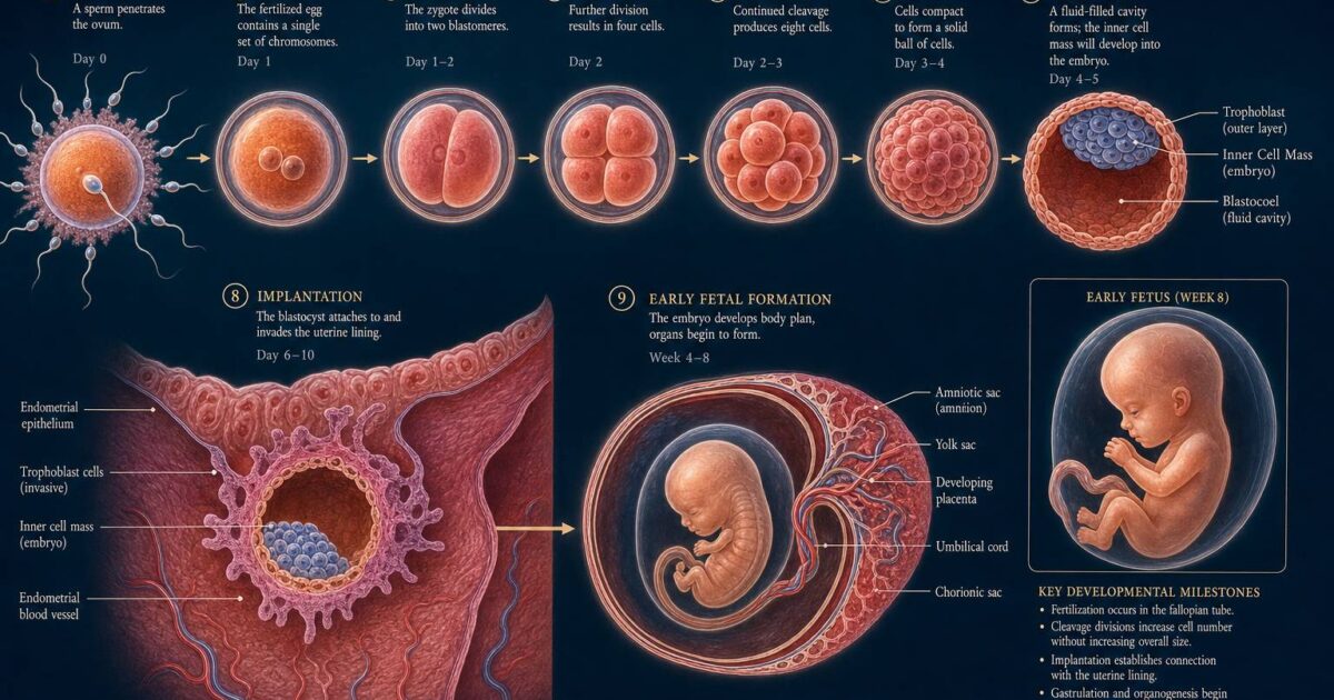 Les Premiers Pas de la Vie : Comprendre le Développement de l&rsquo;Embryon et du Fœtus au 1er Trimestre