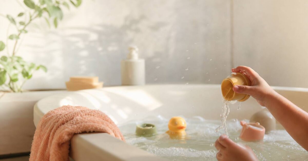 S&rsquo;amuser et découvrir : le jeu dans le bain