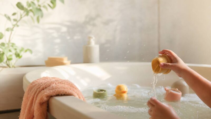 S&rsquo;amuser et découvrir : le jeu dans le bain